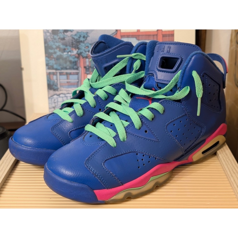 Nike Air Jordan 6 Retro Game Royal 2014 (GS) (543390- 439) Size 7Y